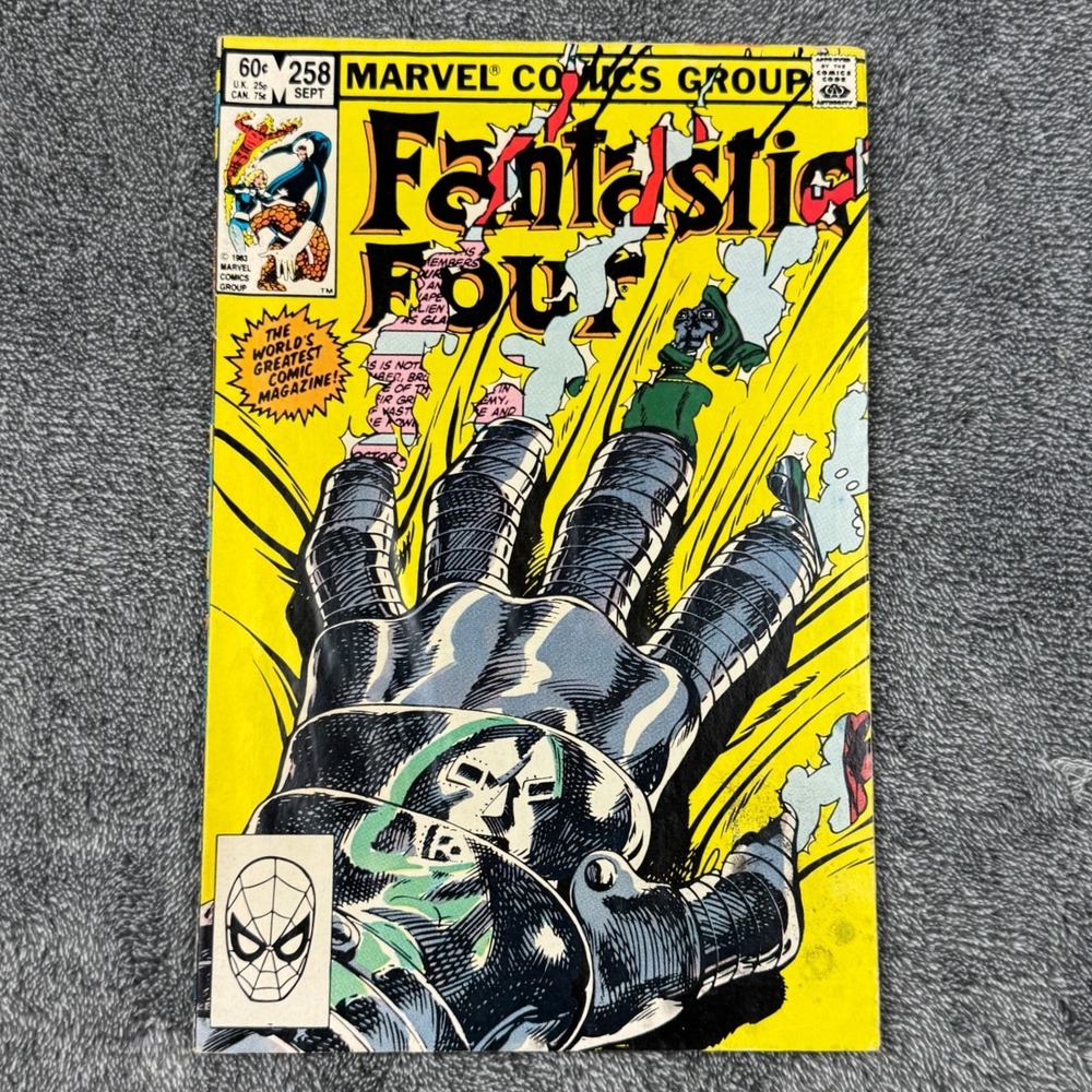 Marvel Comics Fantastic Four #258 Sept 1983 Doctor Doom Captain America Iron Man